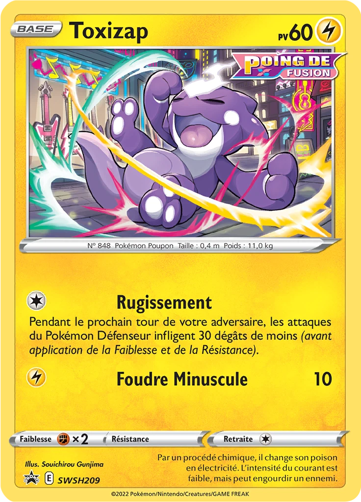 Carte Pokémon Toxizap de l'extension Promo SWSH