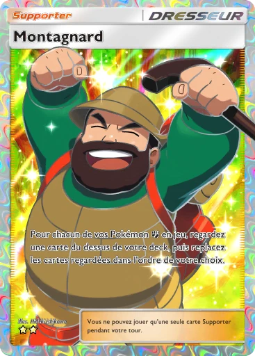 Carte Pokémon Montagnard de l'extension Sagesse entre Ciel et Mer