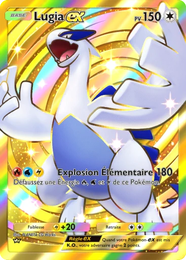 Carte Pokémon Lugia-ex de l'extension Sagesse entre Ciel et Mer