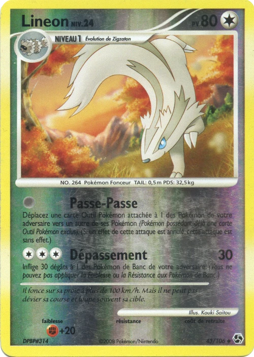 Carte Pokémon Linéon de l'extension Duels au Sommets