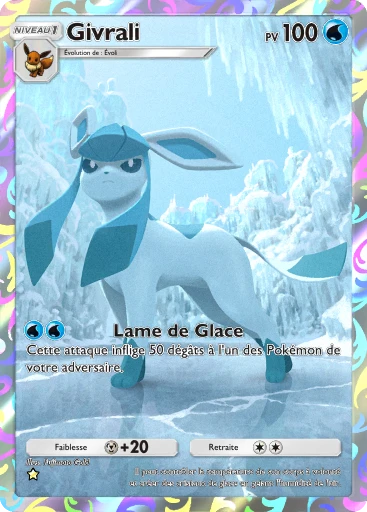 Carte Pokémon Givrali de l'extension La Clairière d'Évoli
