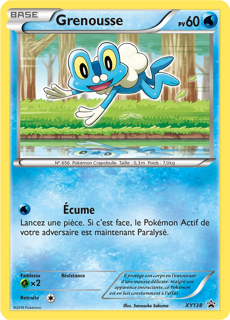 Carte Pokémon Grenousse de l'extension Promo XY