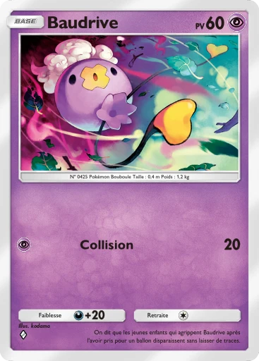 Carte Pokémon Baudrive de l'extension Réjouissances Rayonnantes