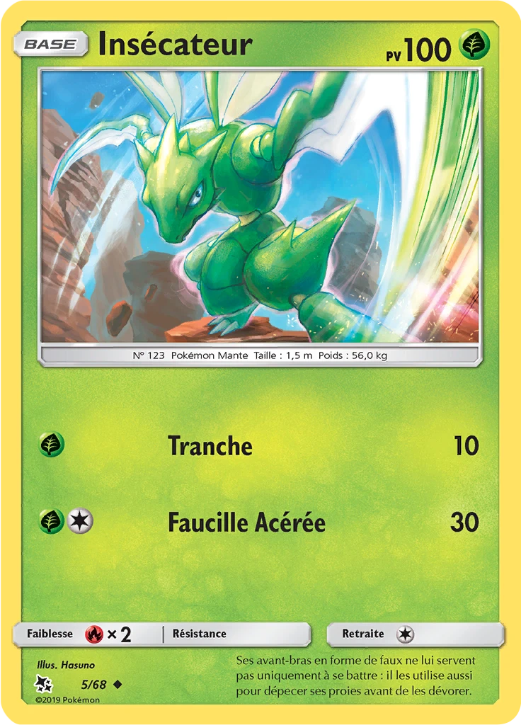 Carte Pokémon Insécateur de l'extension Destinées Occultes
