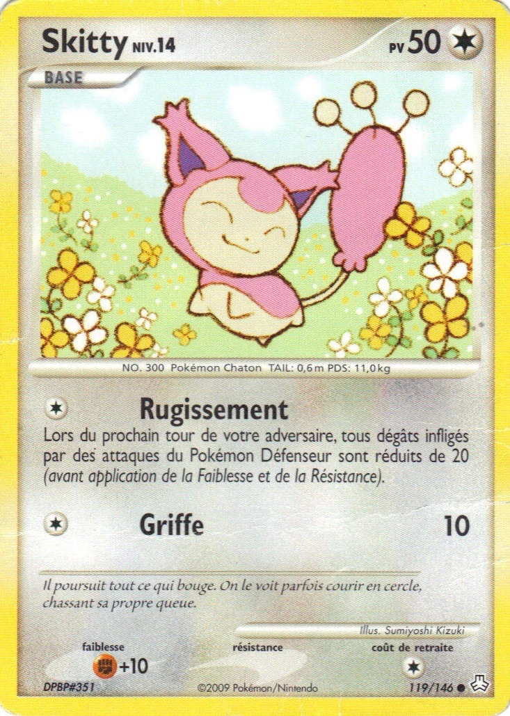 Carte Pokémon Skitty de l'extension Éveil des Légendes