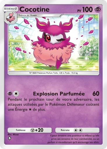 Carte Pokémon Cocotine de l'extension Embrasement Écarlate