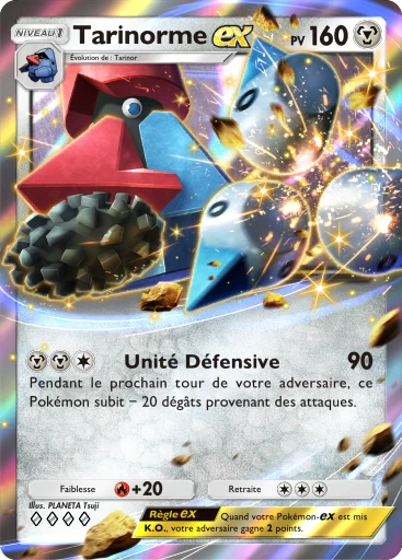 Carte Pokémon Tarinorme-ex de l'extension Booster de Luxe ex