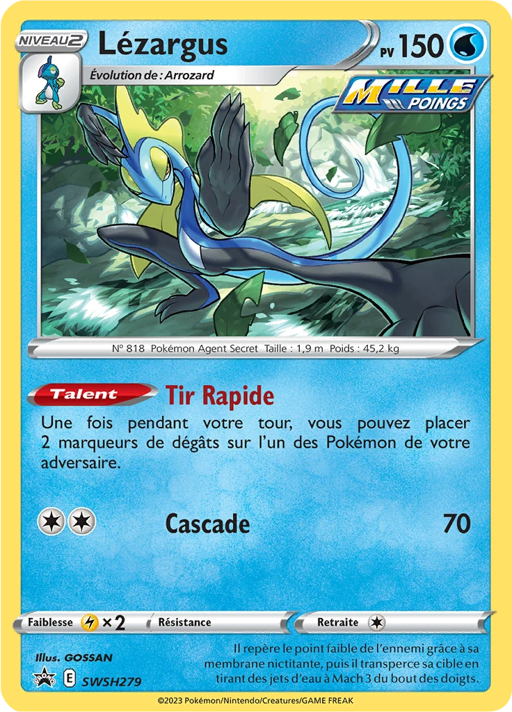 Carte Pokémon Lézargus de l'extension Promo SWSH