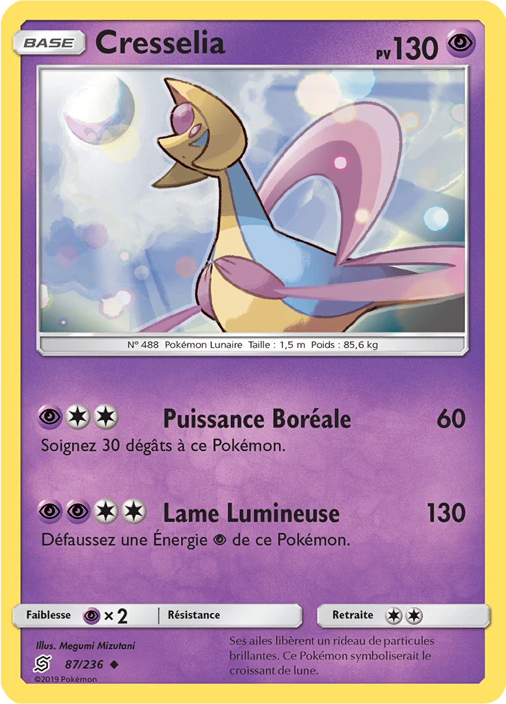 Carte Pokémon Cresselia de l'extension Harmonie des Esprits
