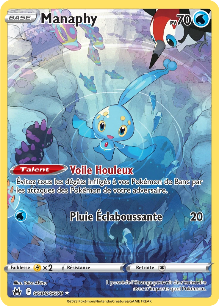 Carte Pokémon Manaphy de l'extension Zénith Suprême