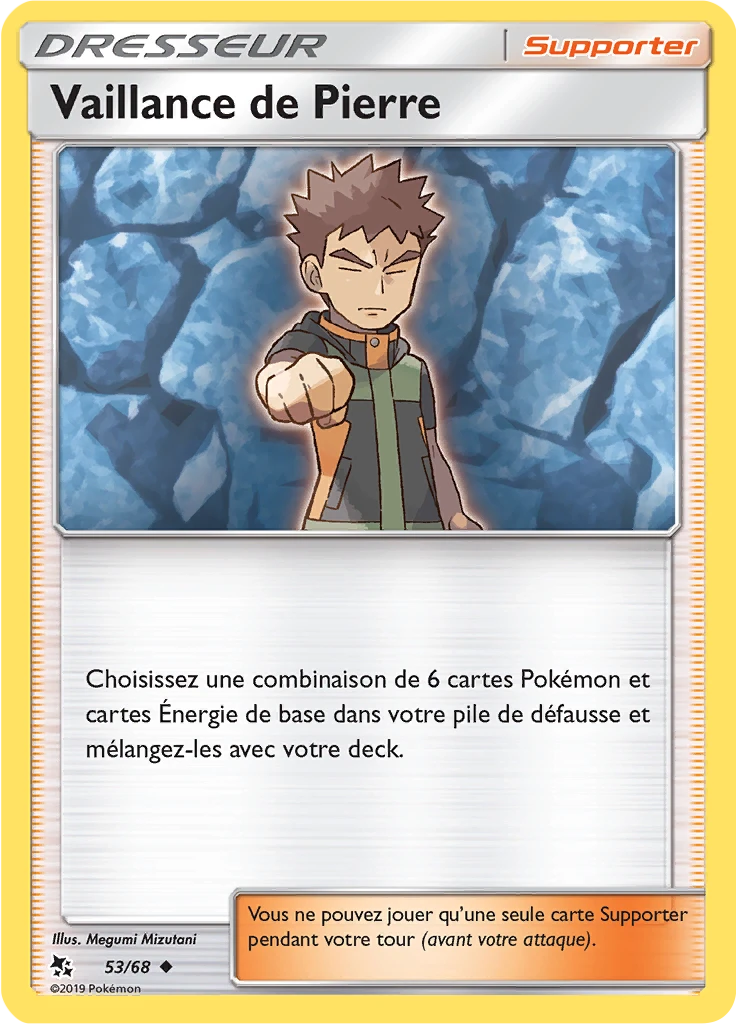 Carte Pokémon Vaillance de Pierre de l'extension Destinées Occultes