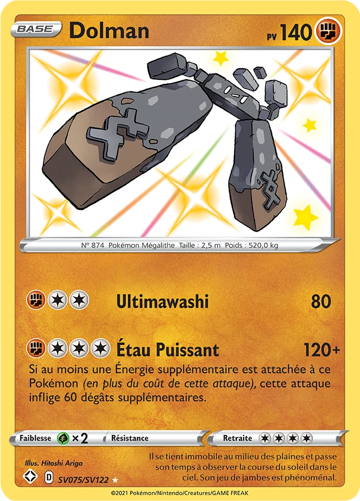 Carte Pokémon Dolman de l'extension Destinées Radieuses