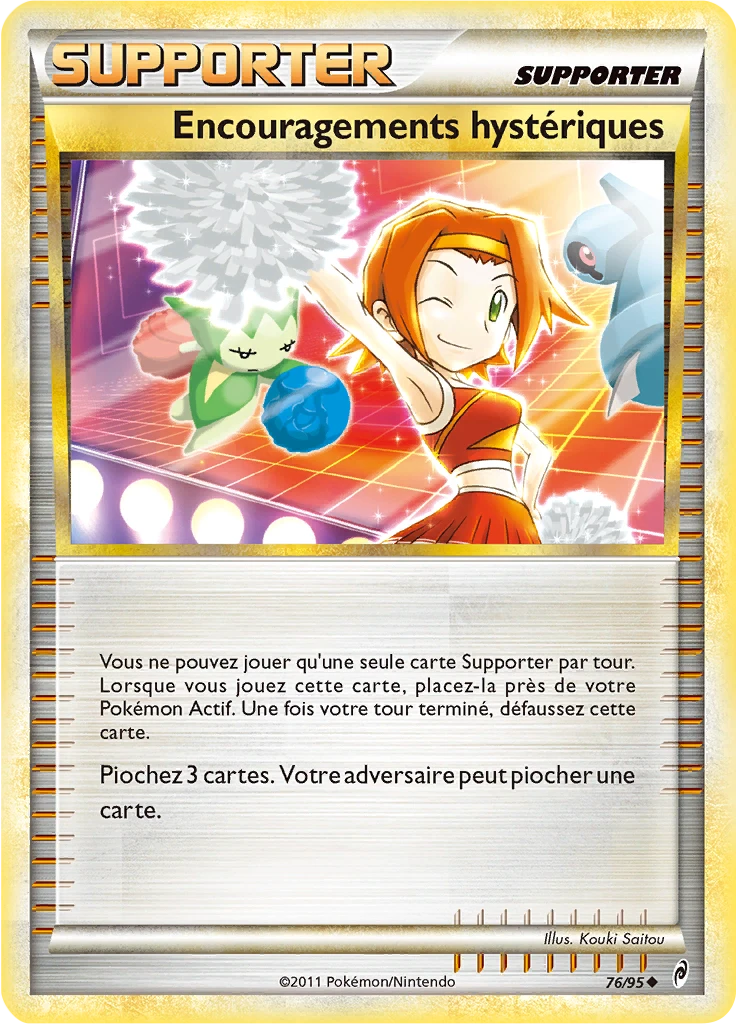 Carte Pokémon Encouragements hystériques de l'extension L'appel des Légendes