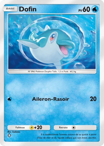 Carte Pokémon Dofin de l'extension Merveilles de Paldea