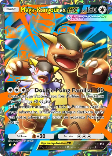 Carte Pokémon Méga-Kangourex-ex de l'extension Parade Onirique