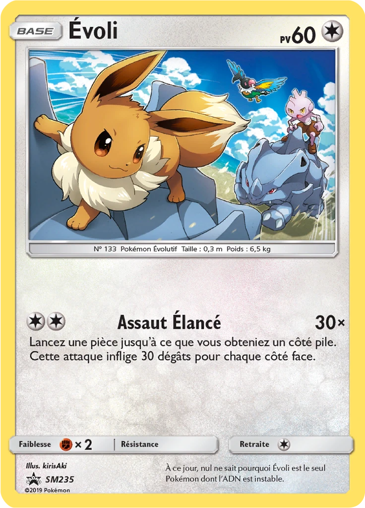 Carte Pokémon Évoli de l'extension Promo SM