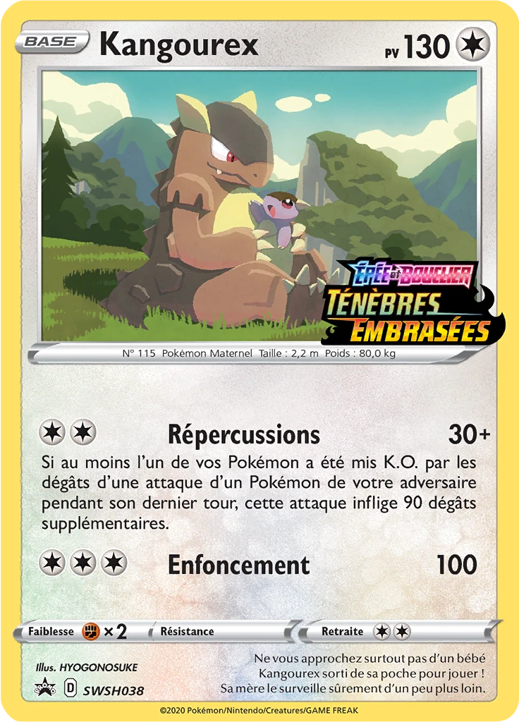 Carte Pokémon Kangourex de l'extension Promo SWSH