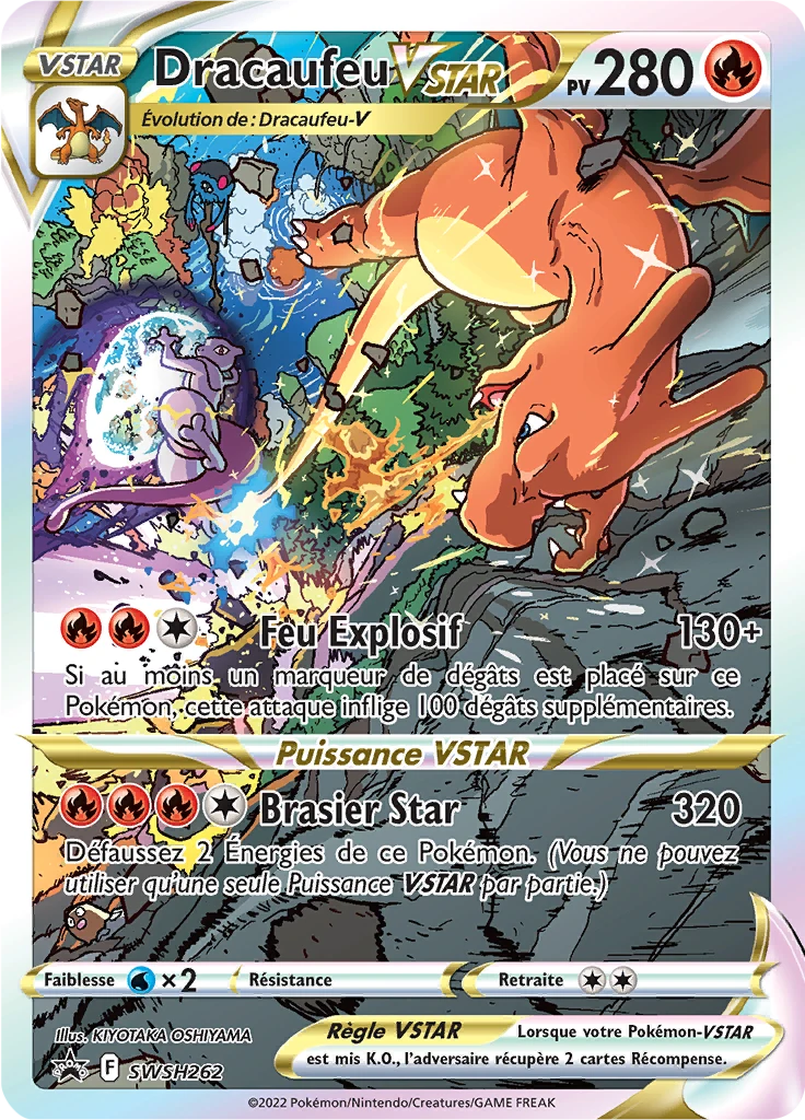 Carte Pokémon Dracaufeu VSTAR de l'extension Promo SWSH