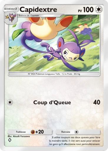 Carte Pokémon Capidextre de l'extension Sagesse entre Ciel et Mer