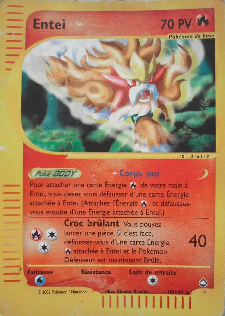 Carte Pokémon Entei de l'extension Aquapolis