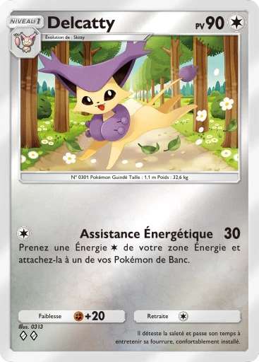 Carte Pokémon Delcatty de l'extension Booster de Luxe ex