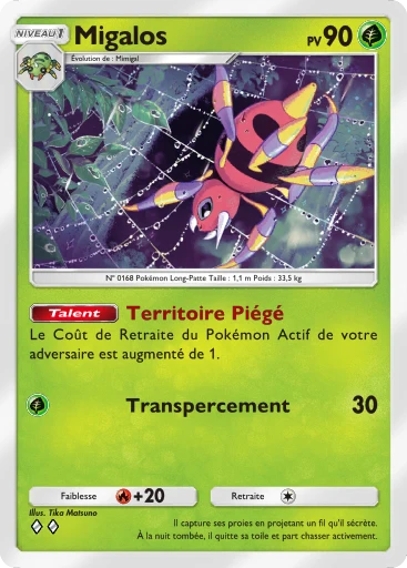 Carte Pokémon Migalos de l'extension Embrasement Écarlate