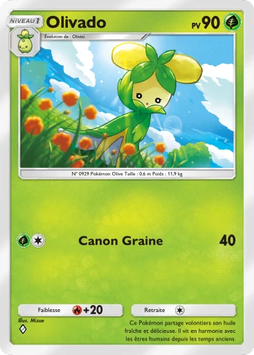 Carte Pokémon Olivado de l'extension Merveilles de Paldea