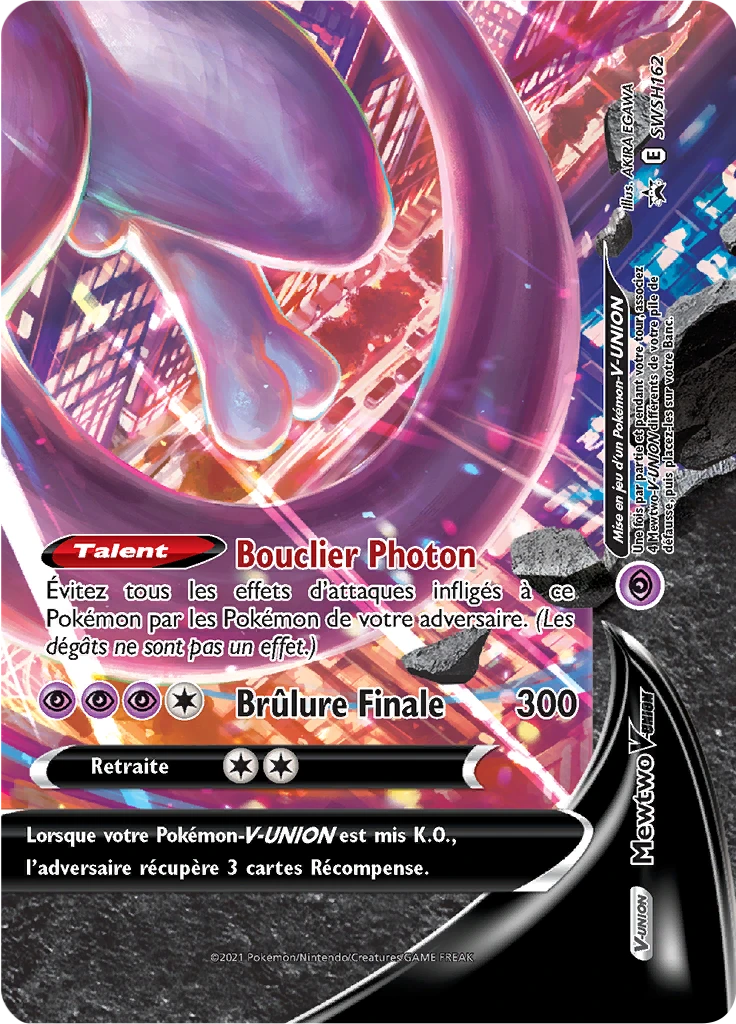 Carte Pokémon Mewtwo V-UNION de l'extension Promo SWSH