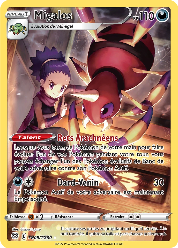 Carte Pokémon Migalos de l'extension Stars Étincelantes