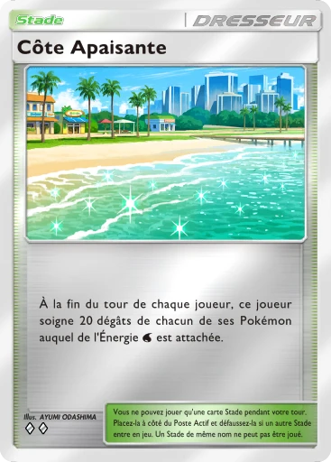 Carte Pokémon Côte Apaisante de l'extension Booster de Luxe Méga