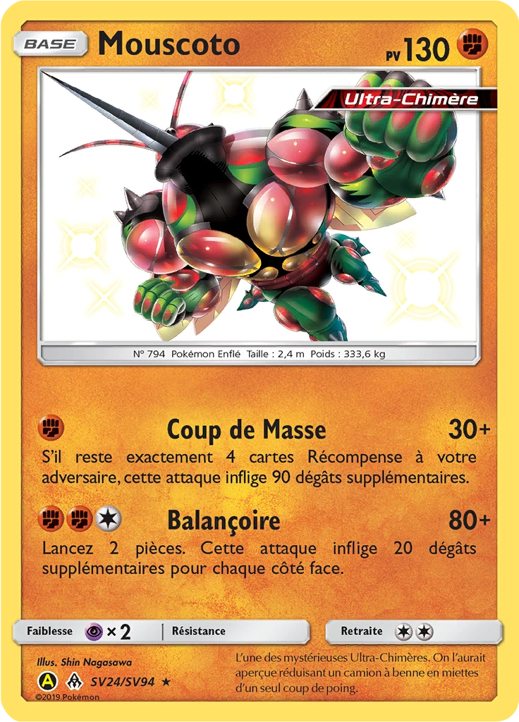Carte Pokémon Mouscoto de l'extension Destinées Occultes