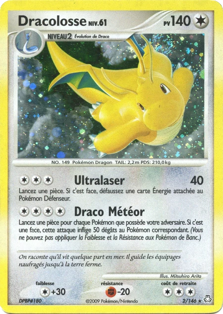 Carte Pokémon Dracolosse de l'extension Éveil des Légendes