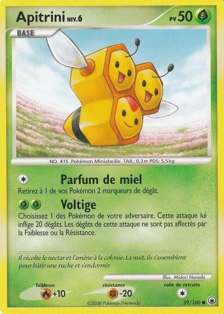 Carte Pokémon Apitrini de l'extension Aube Majestueuse