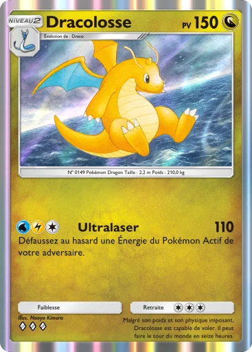Carte Pokémon Dracolosse de l'extension Domination Céleste