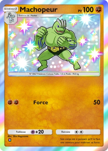Carte Pokémon Machopeur de l'extension Gardiens Astraux