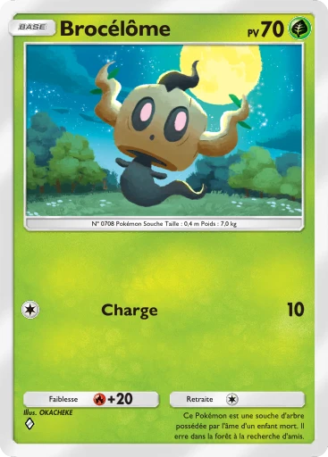Carte Pokémon Brocélôme de l'extension Méga-Rayonnement