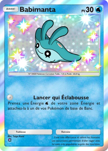 Carte Pokémon Babimanta de l'extension Parade Onirique
