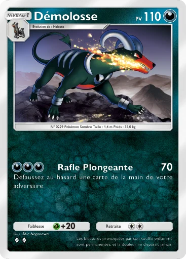 Carte Pokémon Démolosse de l'extension Sagesse entre Ciel et Mer