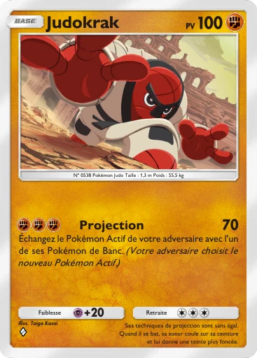 Carte Pokémon Judokrak de l'extension Aura Palpitante