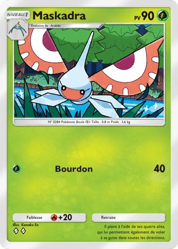 Carte Pokémon Maskadra de l'extension Gardiens Astraux