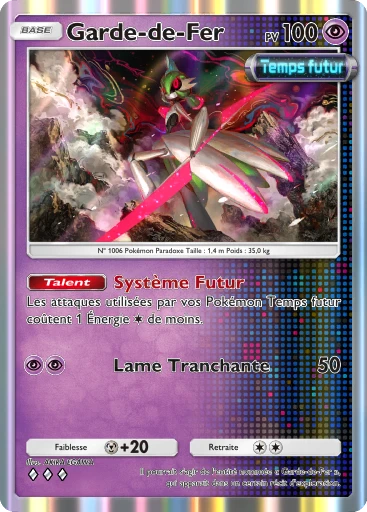 Carte Pokémon Garde-de-Fer de l'extension Propulsion Paradoxe