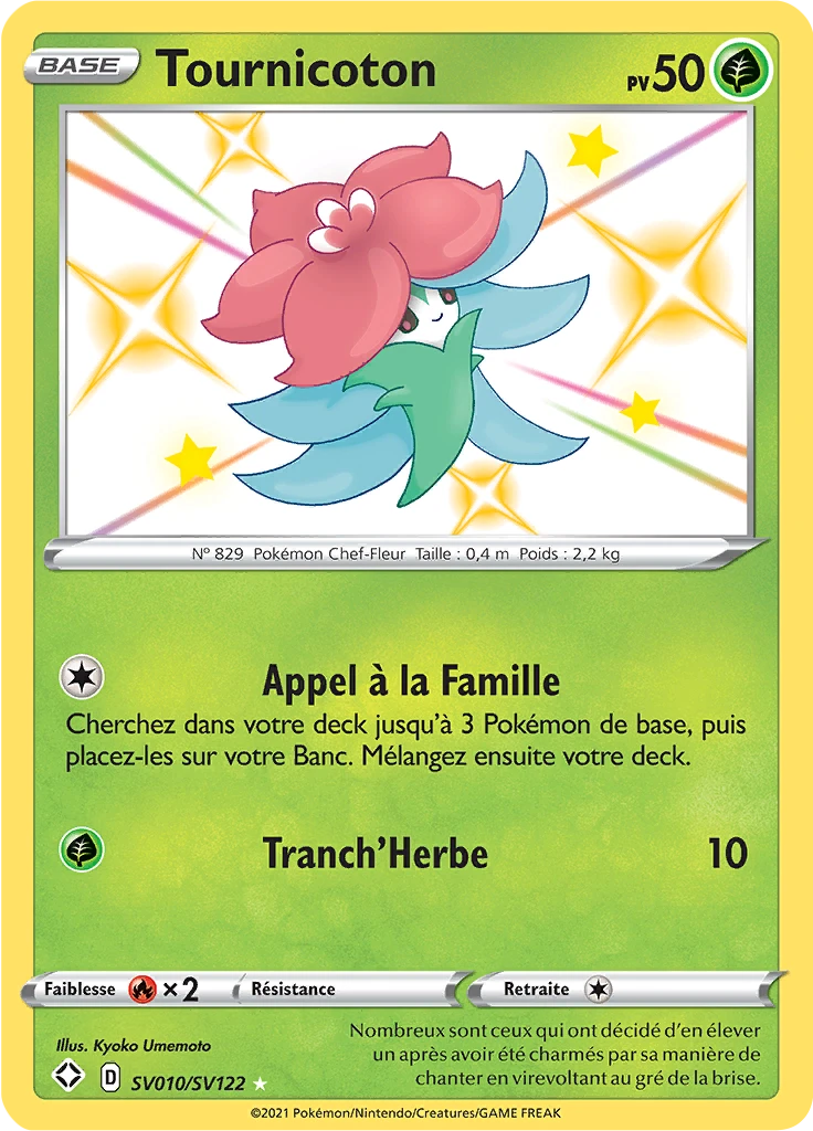 Carte Pokémon Tournicoton de l'extension Destinées Radieuses