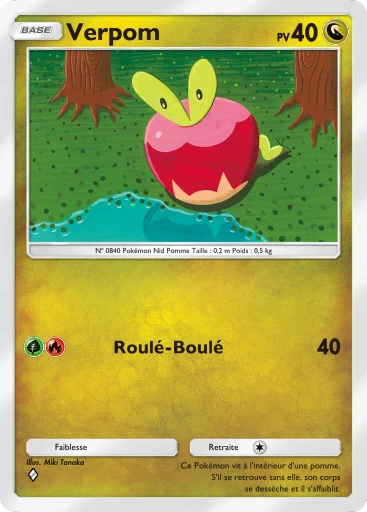 Carte Pokémon Verpom de l'extension Domination Céleste