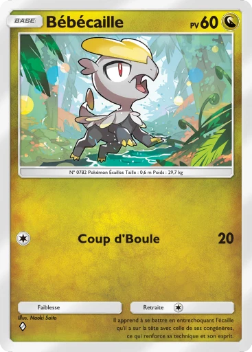 Carte Pokémon Bébécaille de l'extension Gardiens Astraux