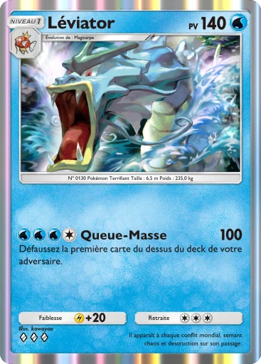 Carte Pokémon Léviator de l'extension Méga-Ascension
