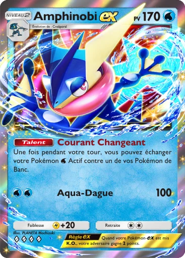 Carte Pokémon Amphinobi-ex de l'extension Méga-Ascension