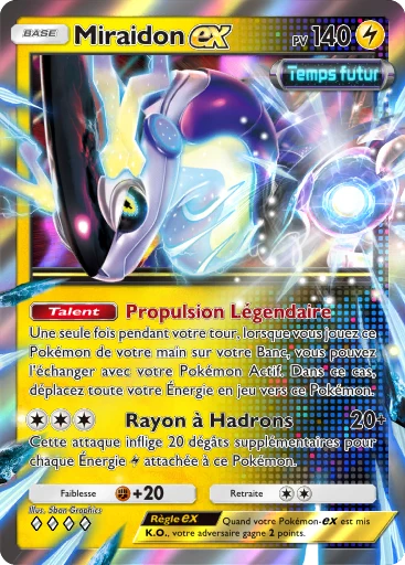 Carte Pokémon Miraidon-ex de l'extension Propulsion Paradoxe