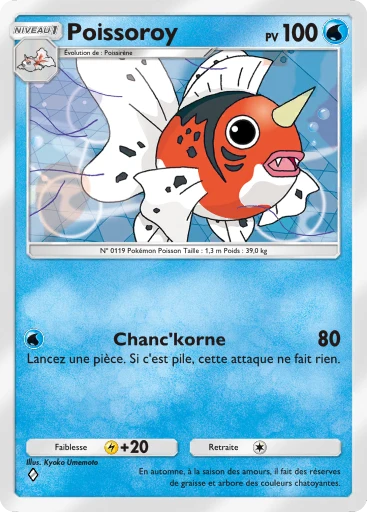 Carte Pokémon Poissoroy de l'extension Puissance Génétique