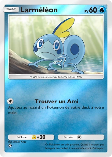 Carte Pokémon Larméléon de l'extension Booster de Luxe Méga
