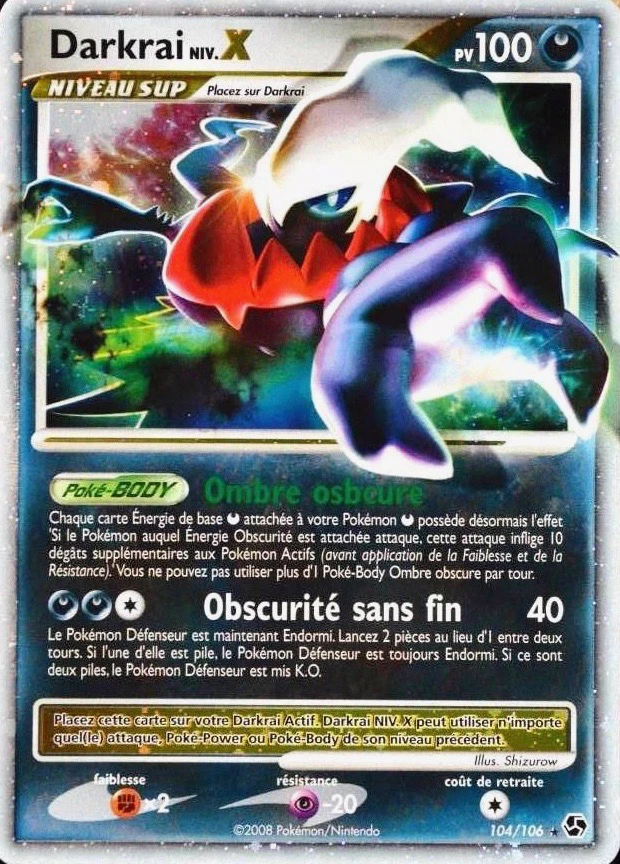 Carte Pokémon Darkrai de l'extension Duels au Sommets